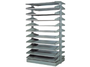 10 leveldouble side newspaper shelfCG-BJD2-10_Office Furniture_Newspaper rack_Library Furniture