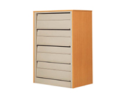 4-storey Single-faced Periodical CabinetCG-C-4A_Office Furniture_Magazine Rack_Library Furniture