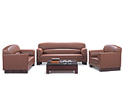 CG-CTZPSF-24_Office Furniture_Traditional Leather Sofa_Office Sofa