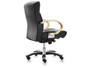 Leather Medium Back ChairCG-P813_Office Furniture_Classical Medium Back Chair_Office Chair
