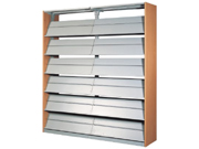 10 level double side magazine shelfCG-QJD2-6_Office Furniture_Magazine Rack_Library Furniture