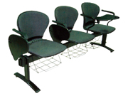 Plastic BenchPE001-3B_Office Furniture_Plastic Bench_Public Chair